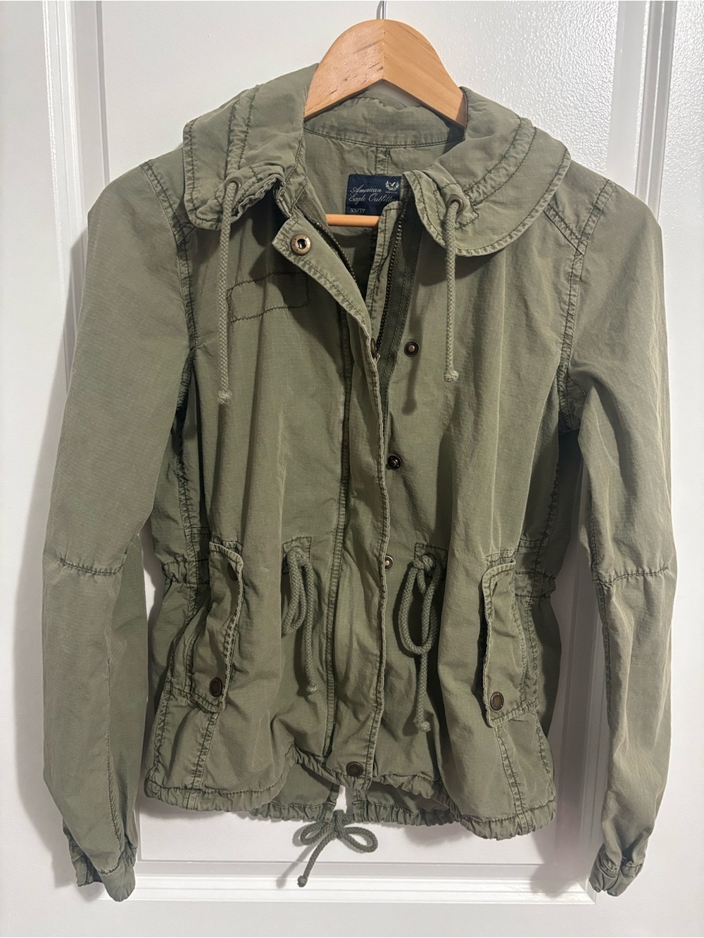 Y2K american eagle military jacket